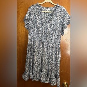 Lauren Conrad Floral Mini dress with tie front